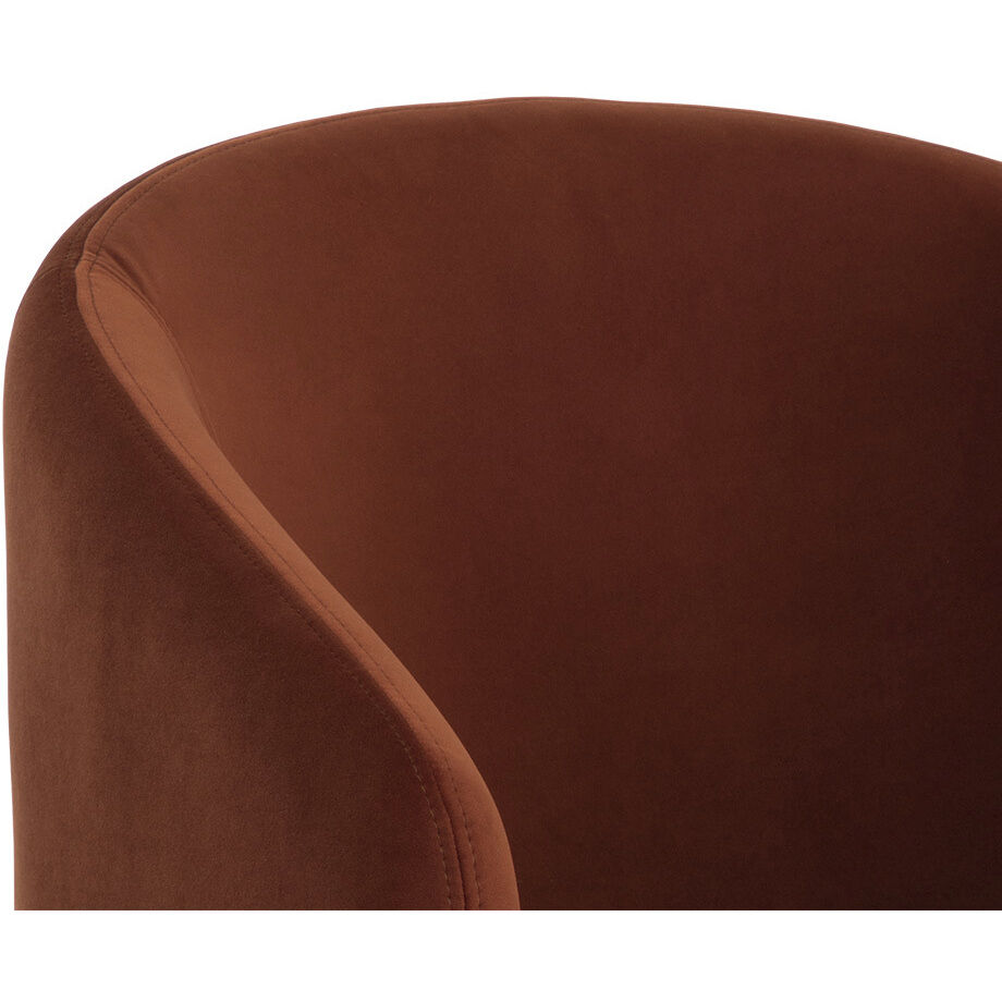Lauryn Meg Rust Lounge Chair